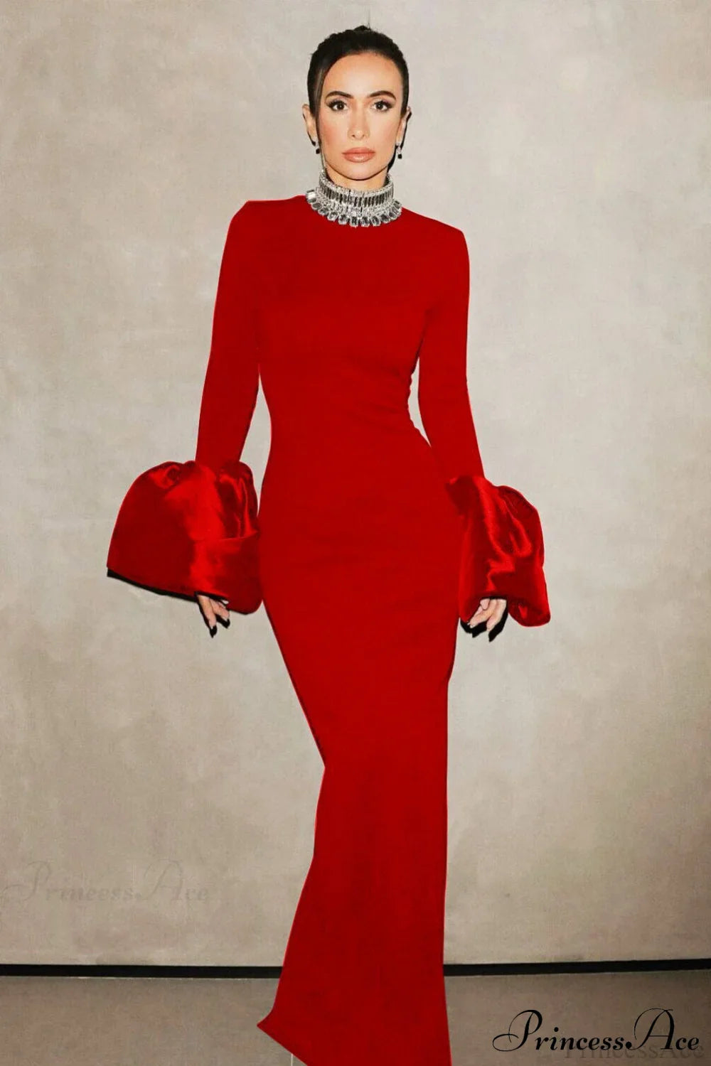 Valentina Bandage Midi Dress Red 3