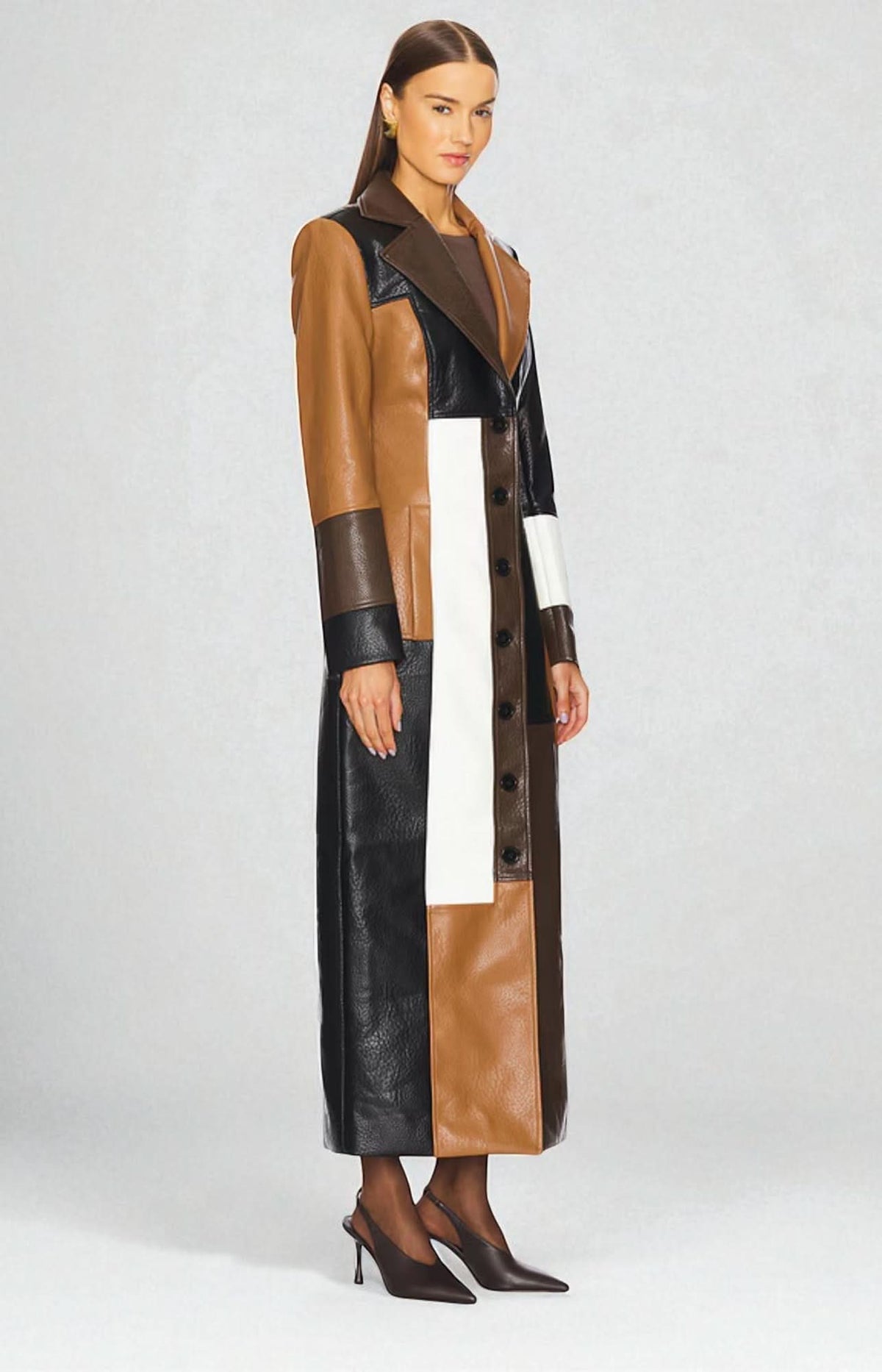 Rosaline Faux Leather Jacket Multicolor 5