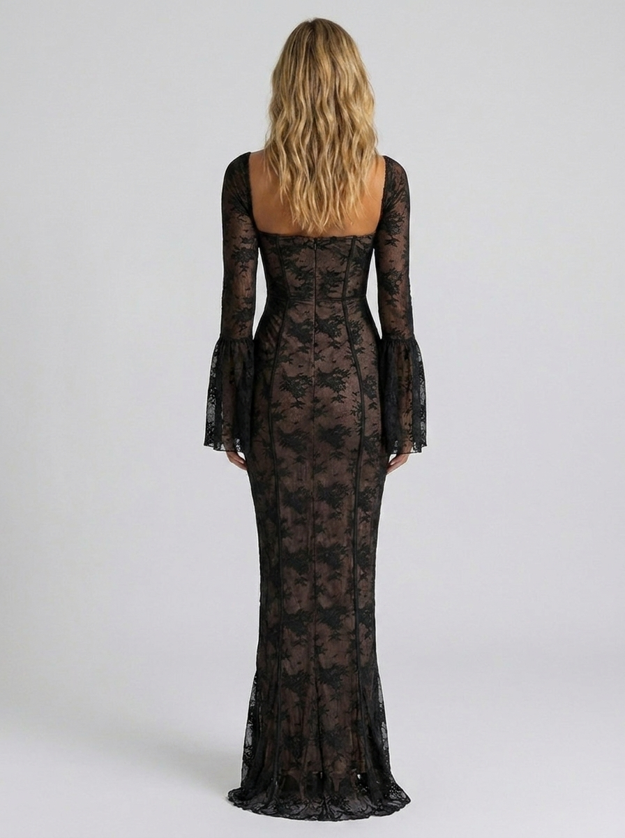 LEXI MAXI DRESS Black back
