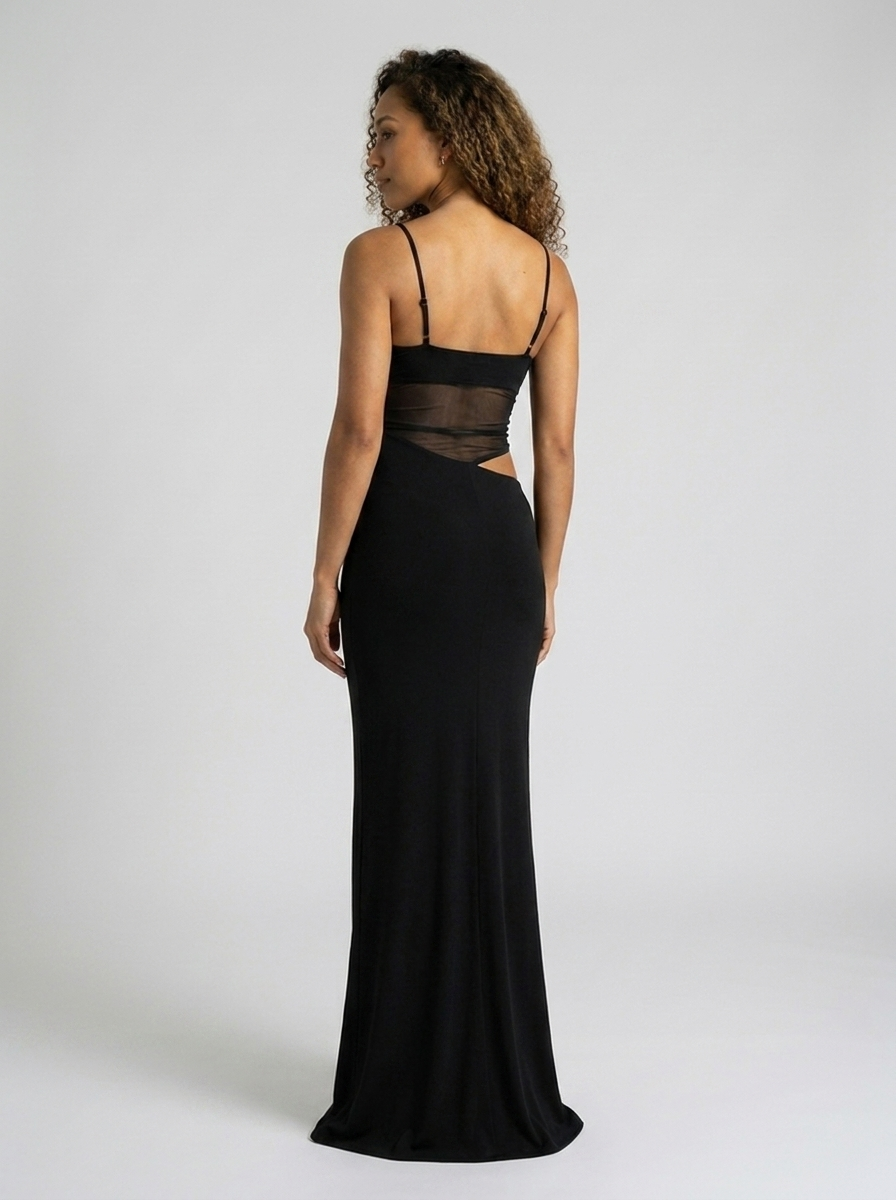 HAYLEY MAXI DRESS Black back