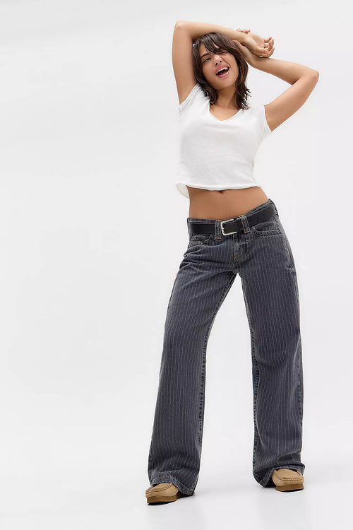 EMMA PINSTRIPE JEANS Grey 1