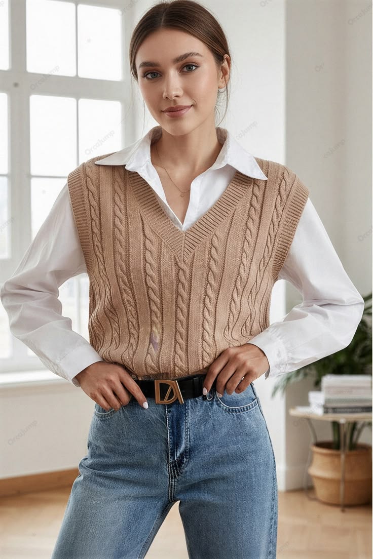 Greer Knit Sweater Vest Multi 1
