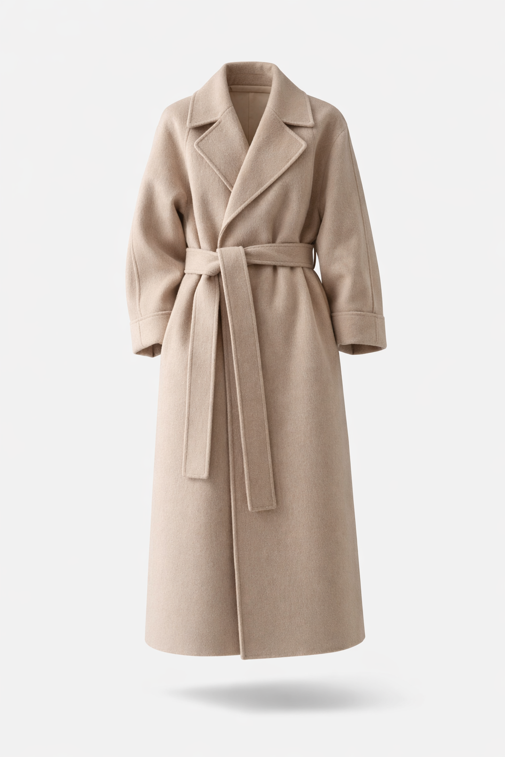 Caith Belted Maxi Coat Black 1