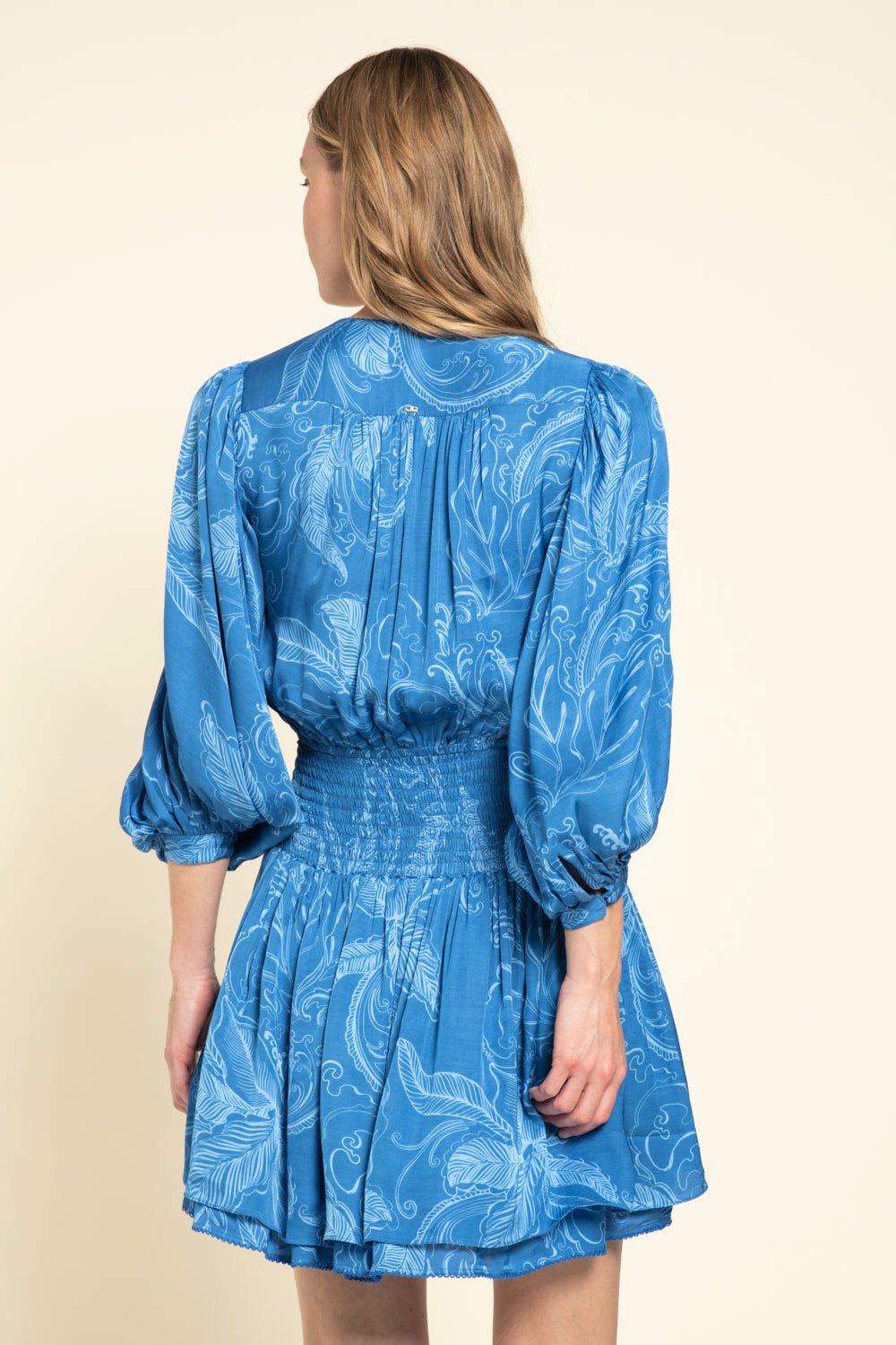 Colleen Jacquard Mini Dress Blue Reef 5