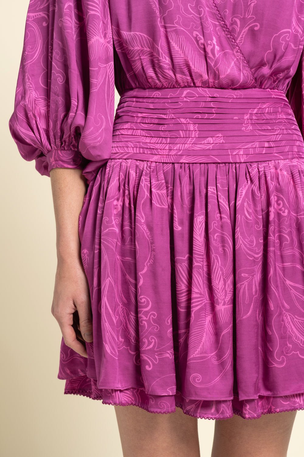 Colleen Jacquard Mini Dress Purple Reef 4