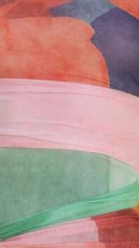 Kourt Maxi Dress in Periwinkle Multi Abstract 8