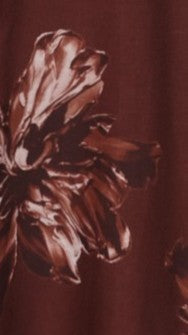 Skye Floral Maxi Dress in Chocolate Chocolate Flower 8