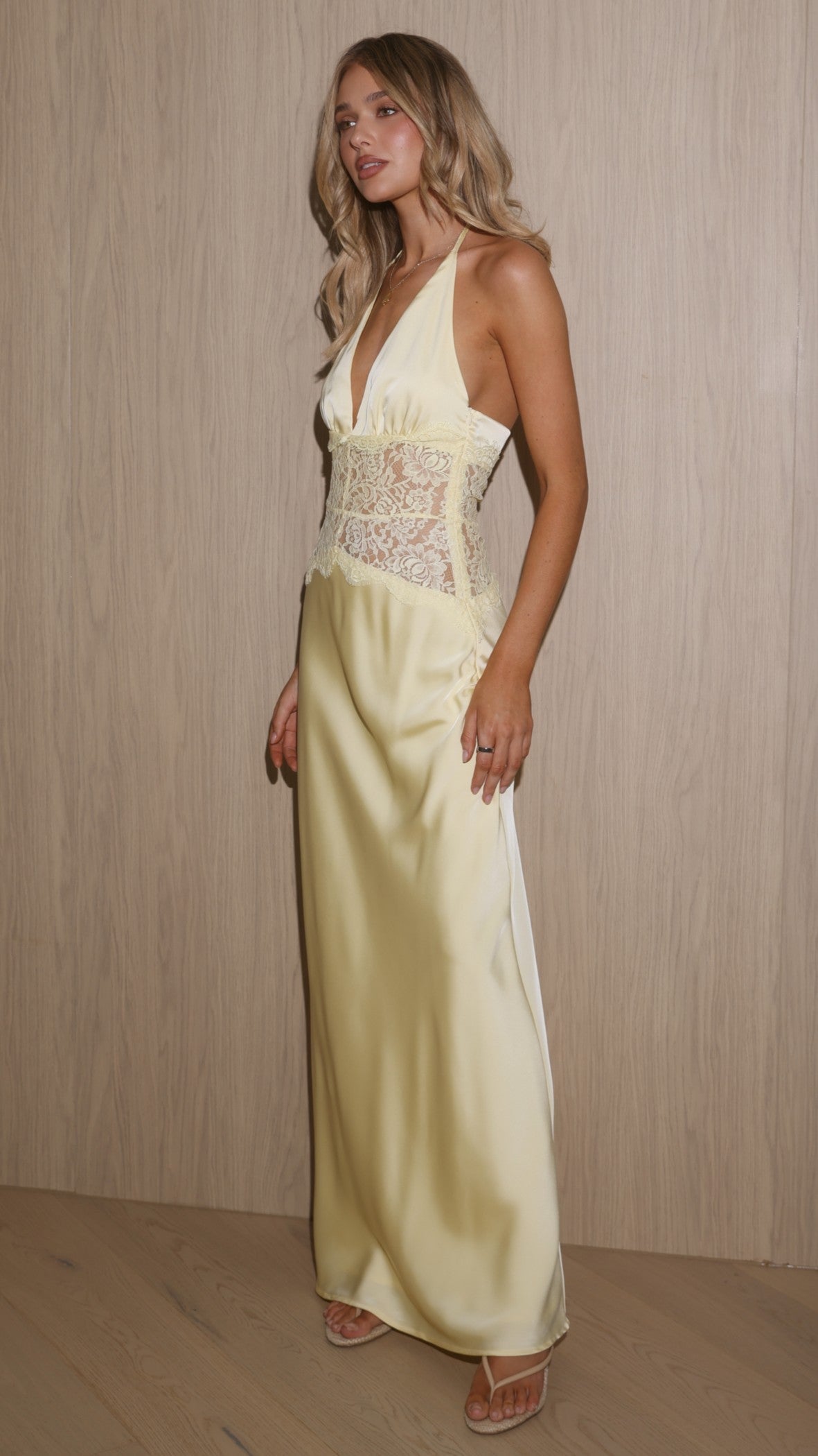 Celia Lace Maxi Dress in Plum Yellow 8