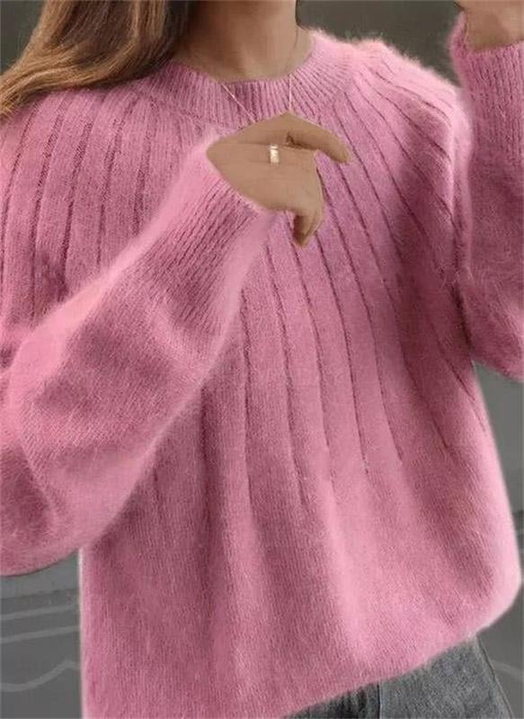 Margot Cashmere Knit Sweater Rose 5