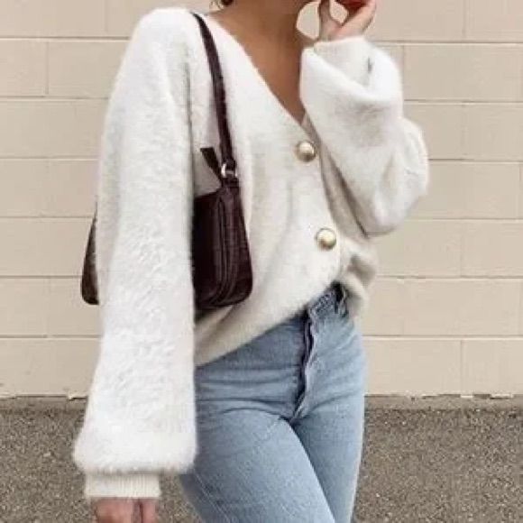 Margot Cream Cardigan Cream 1