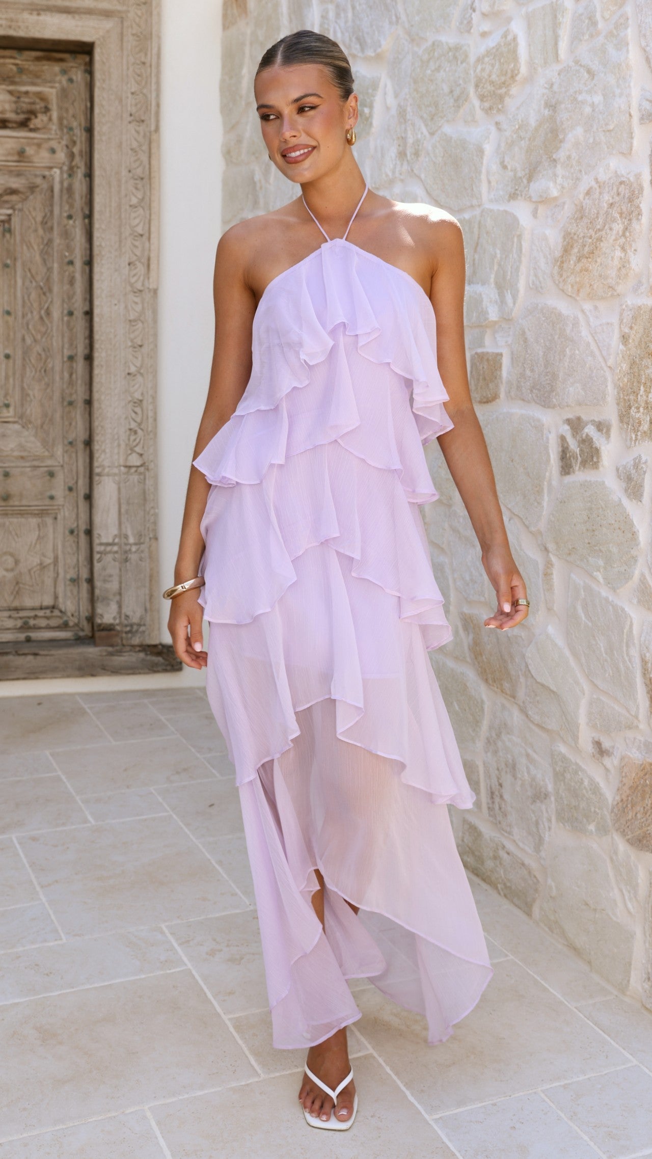 Margot Lilac Floral Maxi Dress Lilac Floral 66