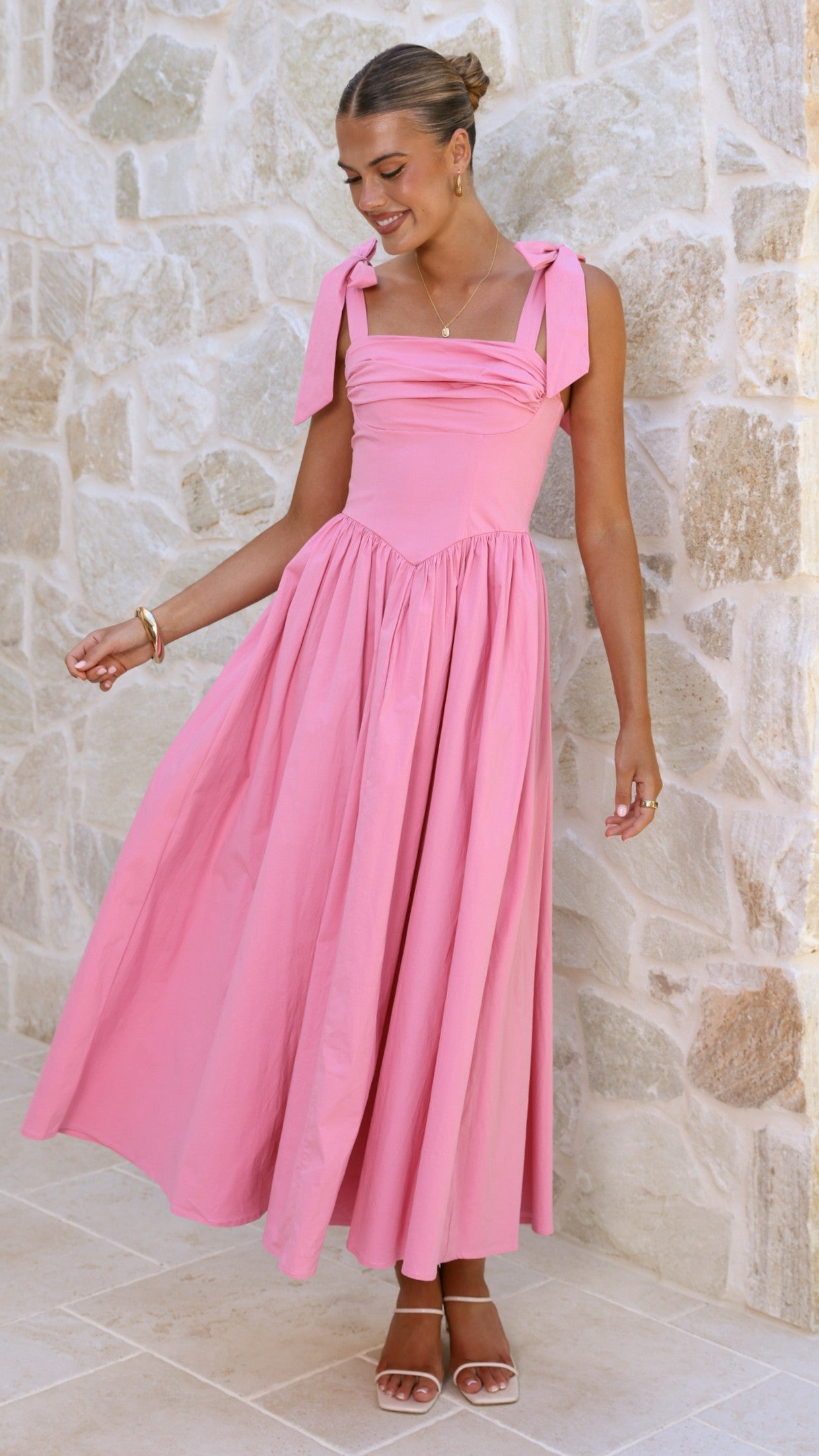 Haisley Pink Maxi Dress Pink 5
