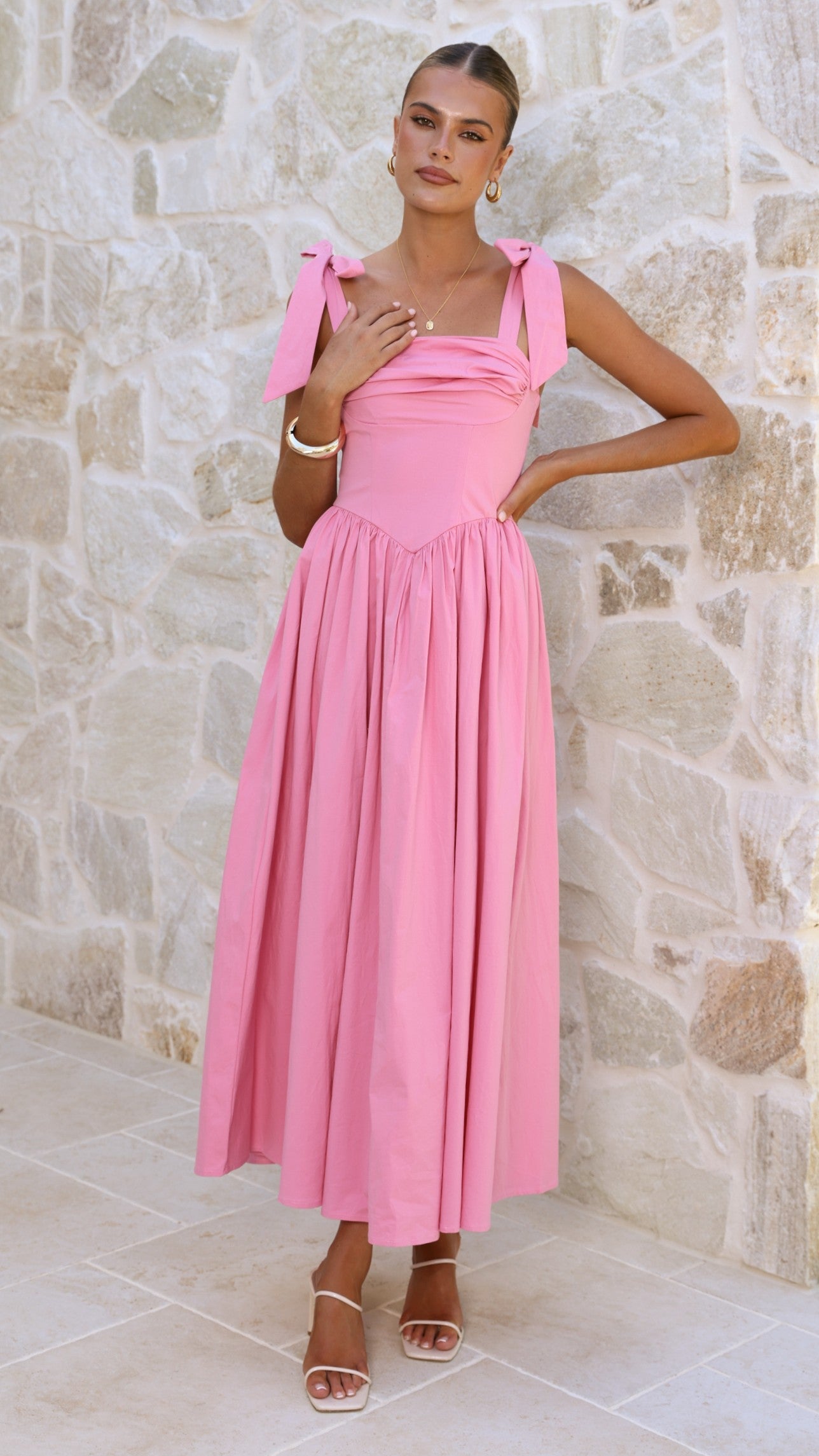 Haisley Pink Maxi Dress Pink 6