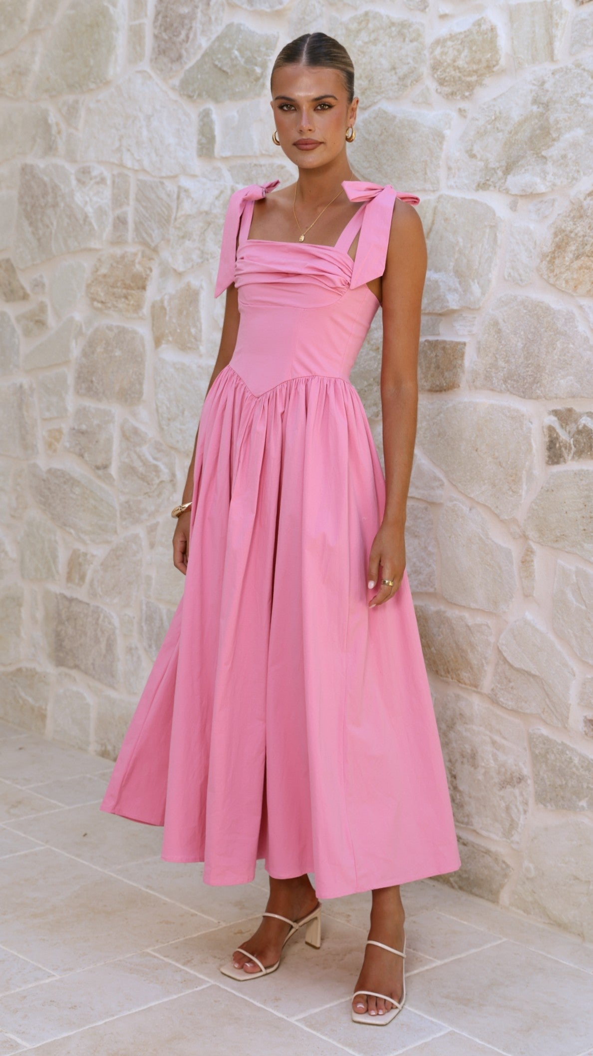 Haisley Pink Maxi Dress Pink 7