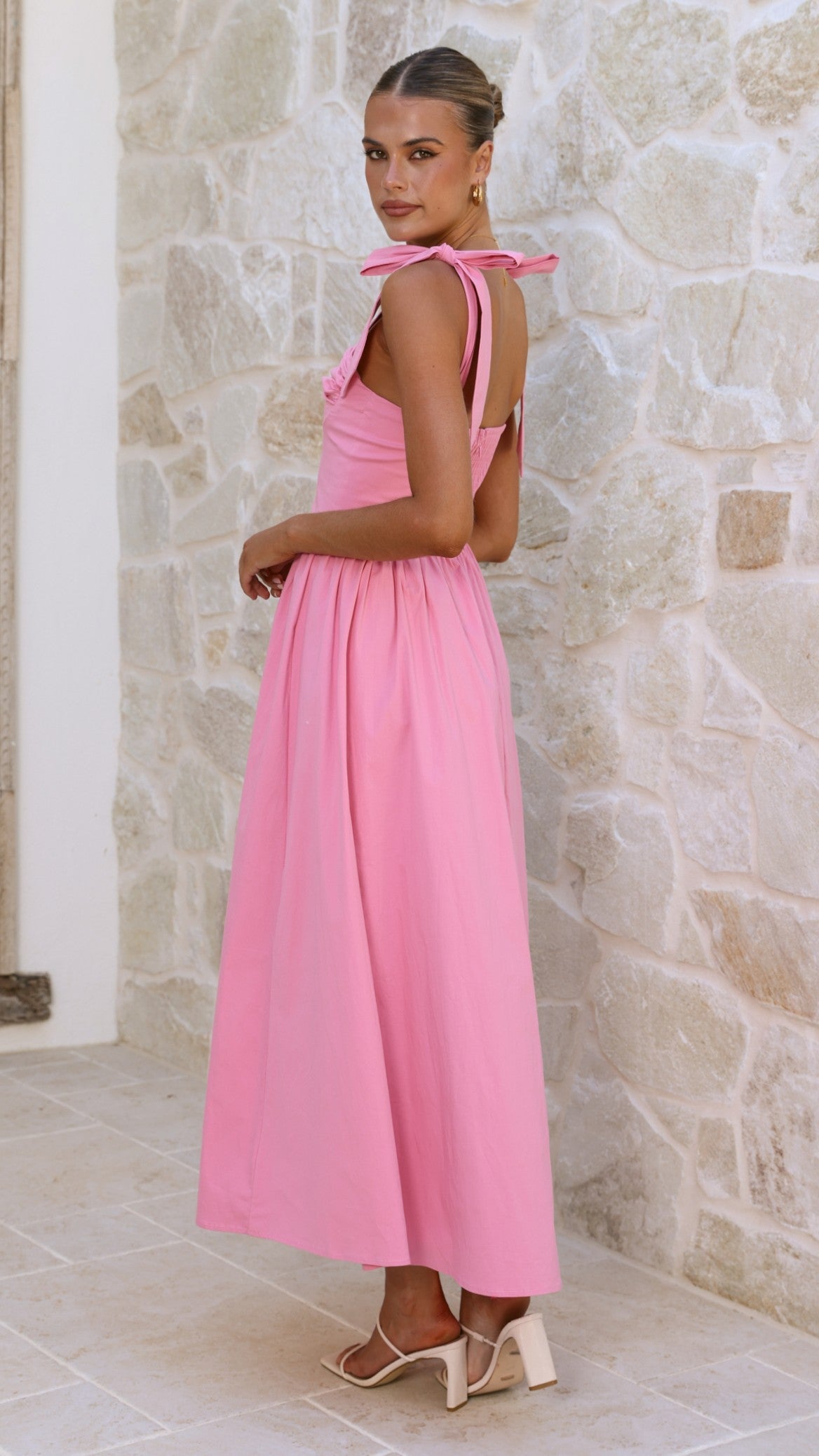 Haisley Pink Maxi Dress Pink 10