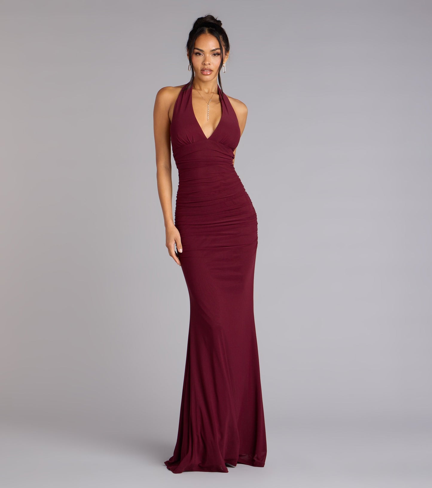 Juliana Mesh Strappy Back Formal Dress BLACK 2