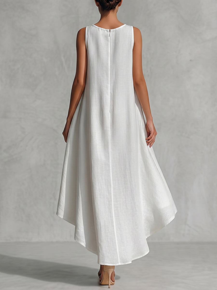 Aurelia A-Line High-Low Maxi Dress GREEN 3