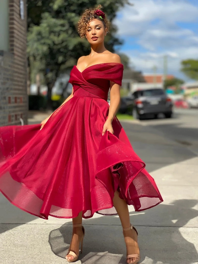 Vivienne Off-Shoulder Bridesmaid Dress Multi 2