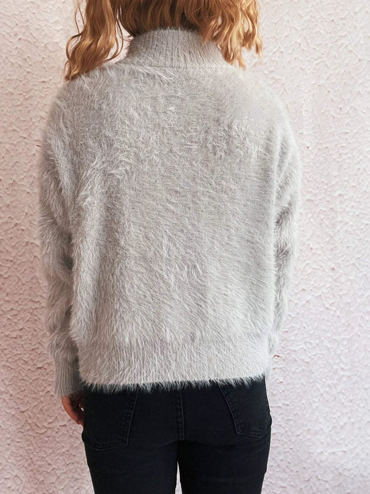 Sabine Half-Zip Knit Sweater Blue 3