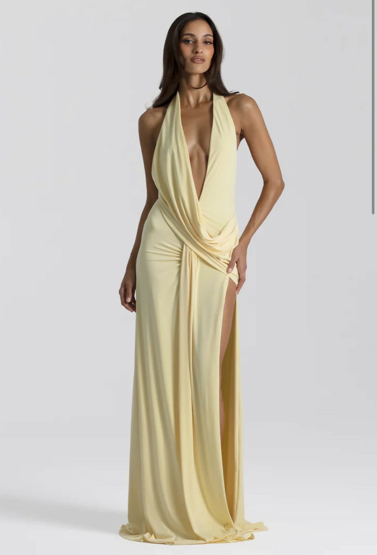 Winona Satin Gown Black 8