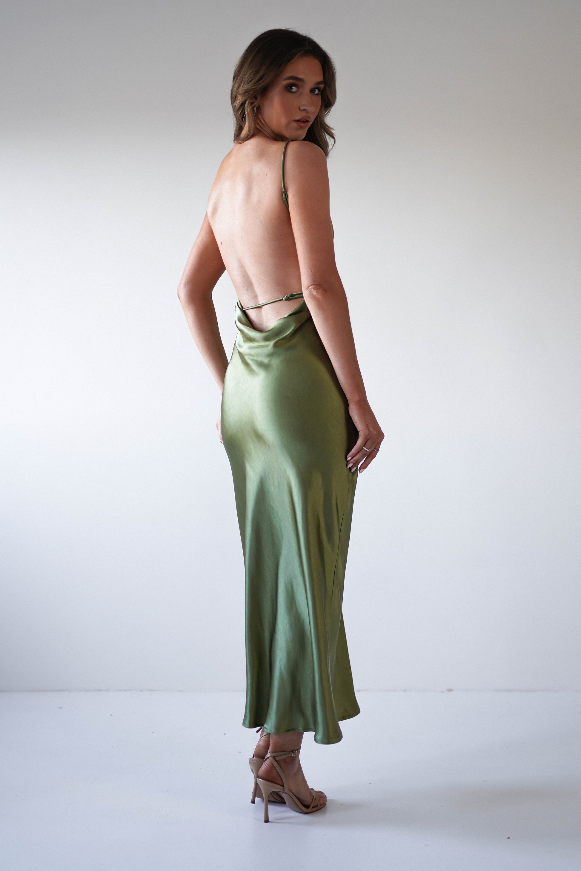 Bayleigh Satin Maxi Dress 7