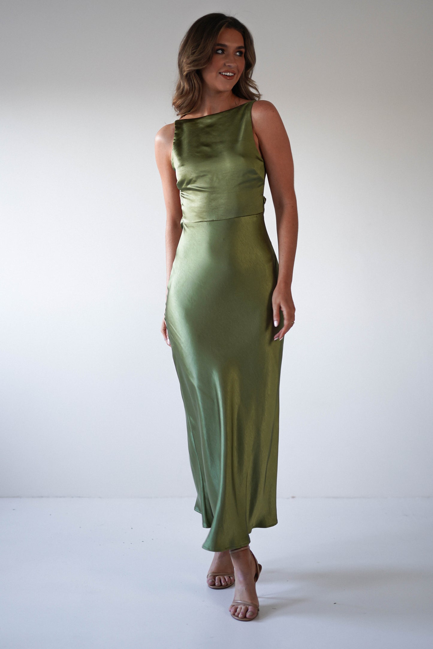 Bayleigh Satin Maxi Dress 8
