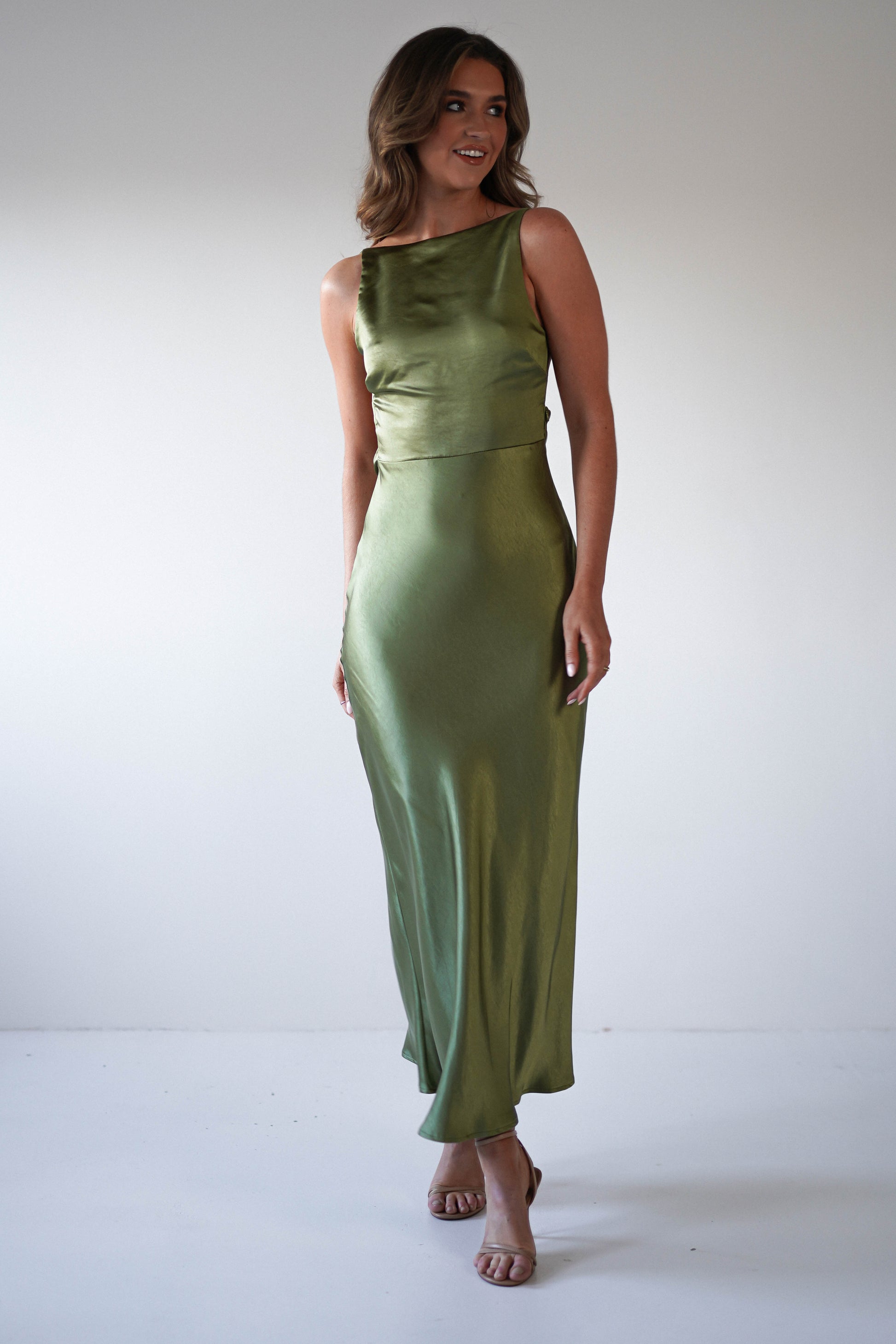 Bayleigh Satin Maxi Dress 8
