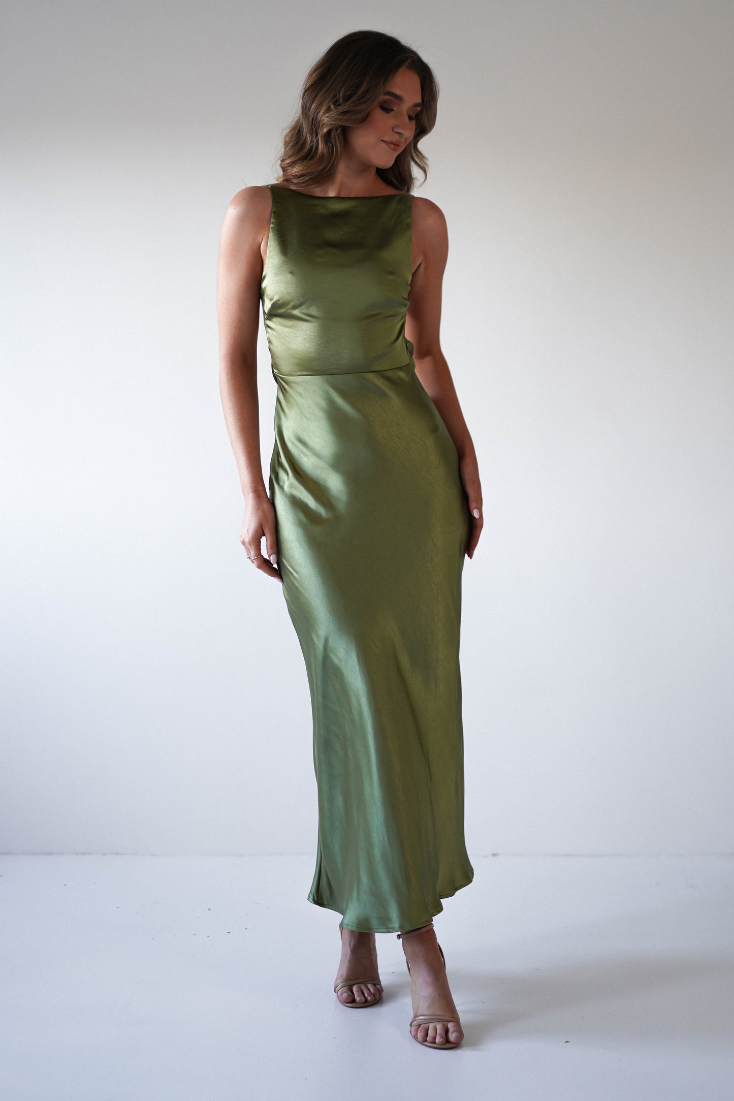 Bayleigh Satin Maxi Dress 10