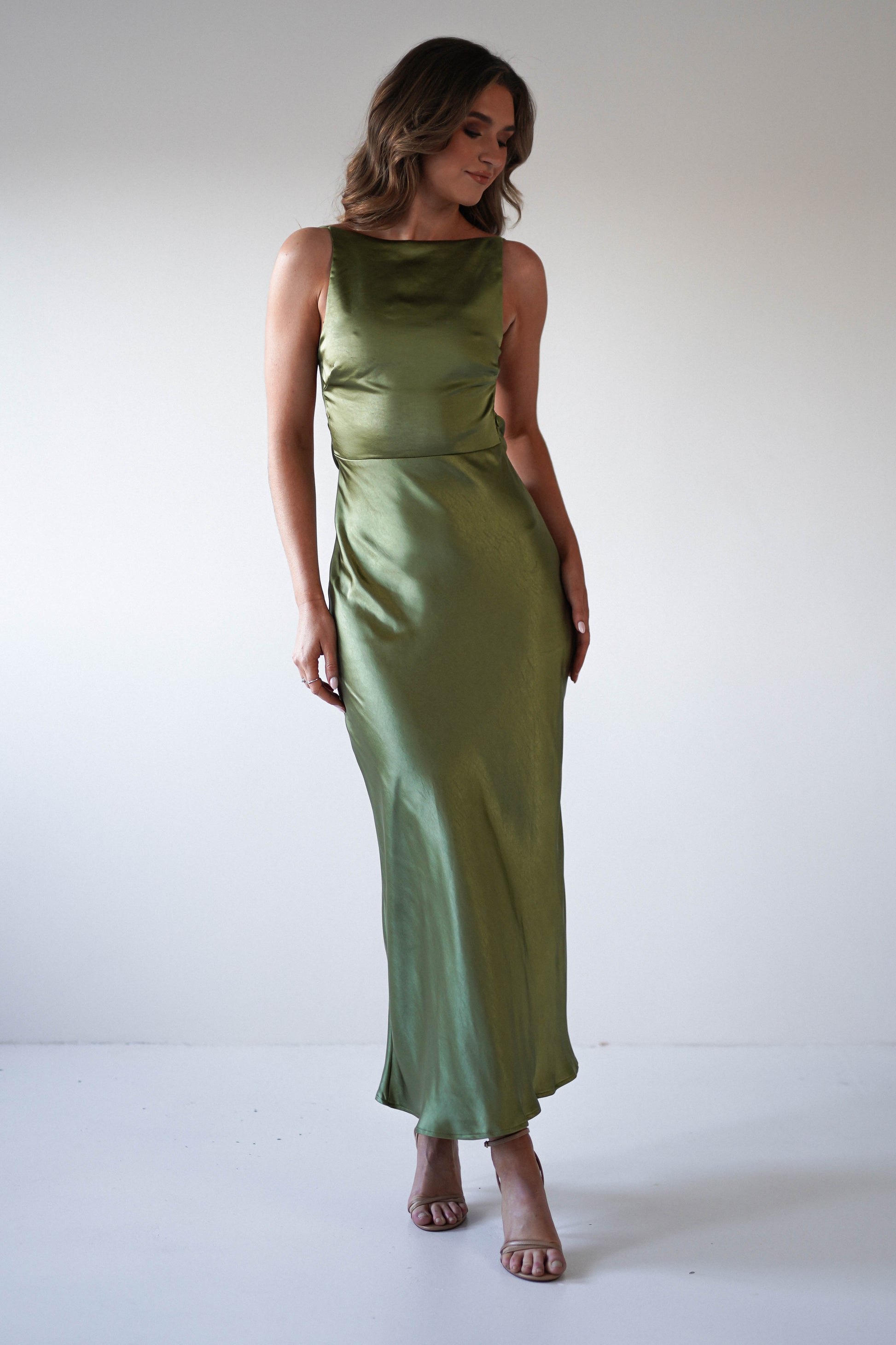 Bayleigh Satin Maxi Dress 10