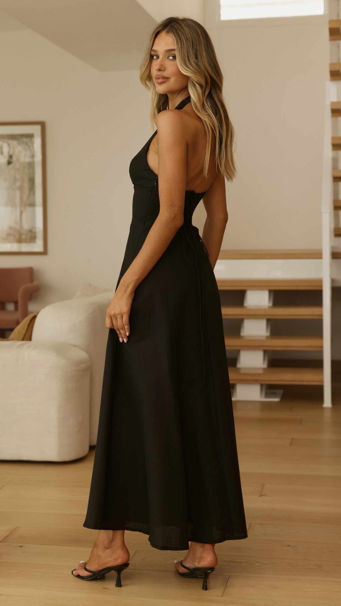 Skye Floral Maxi Dress in Chocolate Chocolate 19