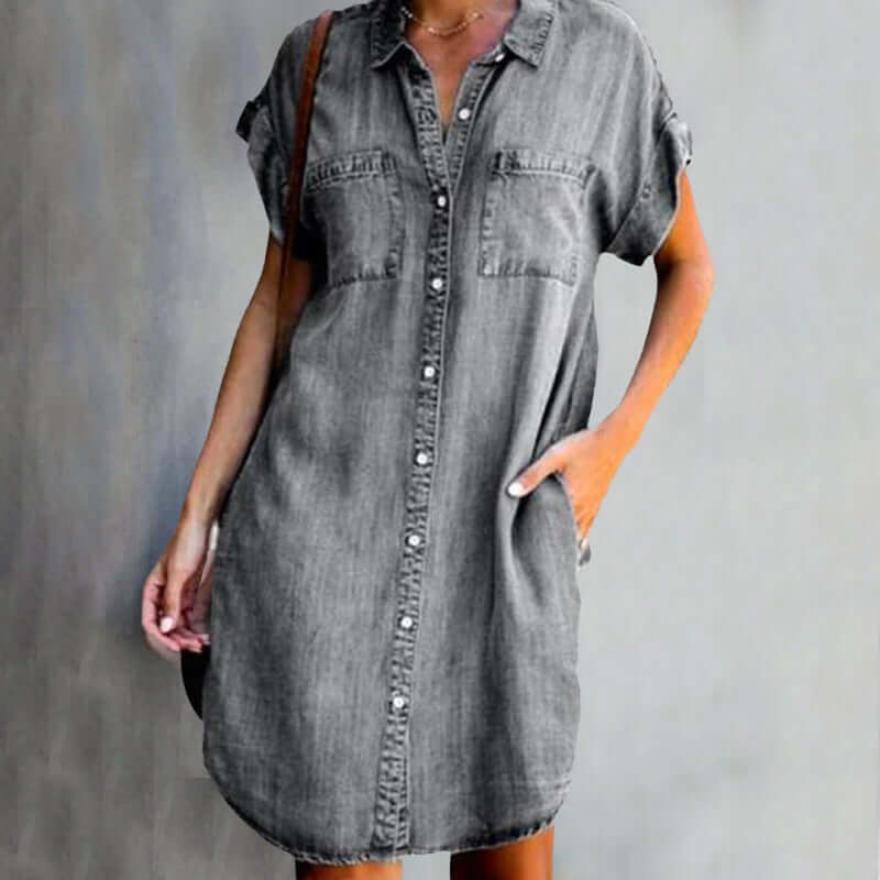 Isabelle Denim Shirt Dress Multi 2