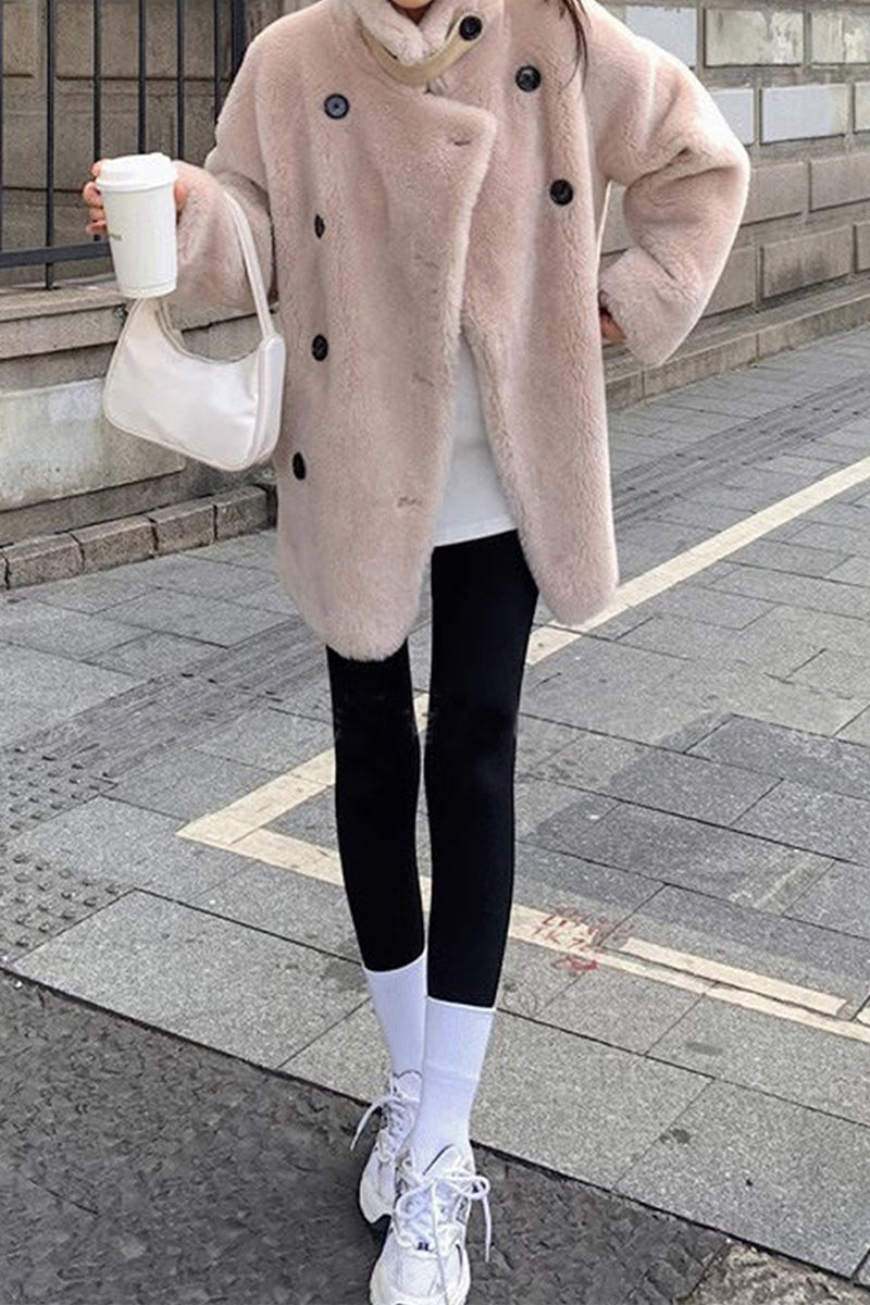 Margot Wool Shearling Teddy Coat Off White 4