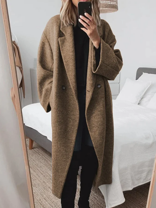 Chloe Wool Long Coat Multi 1