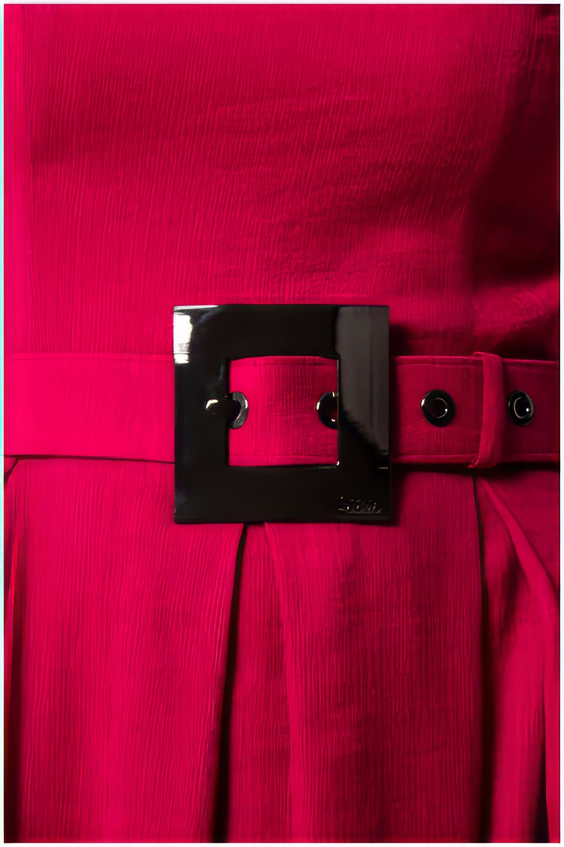 Valentina Belted A-Line Midi Dress 4