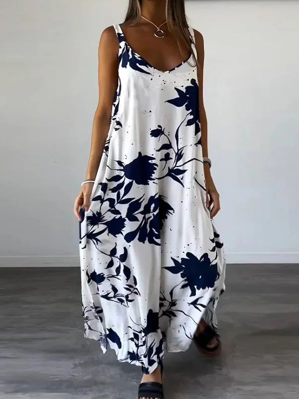 Ophelia Floral Spaghetti Maxi Dress