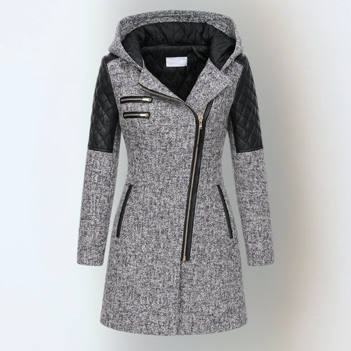 Primrose Quilted Winter Jacket Light grey 1