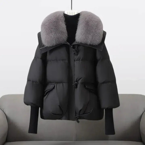 Christina Faux Fur Collar Winter Jacket