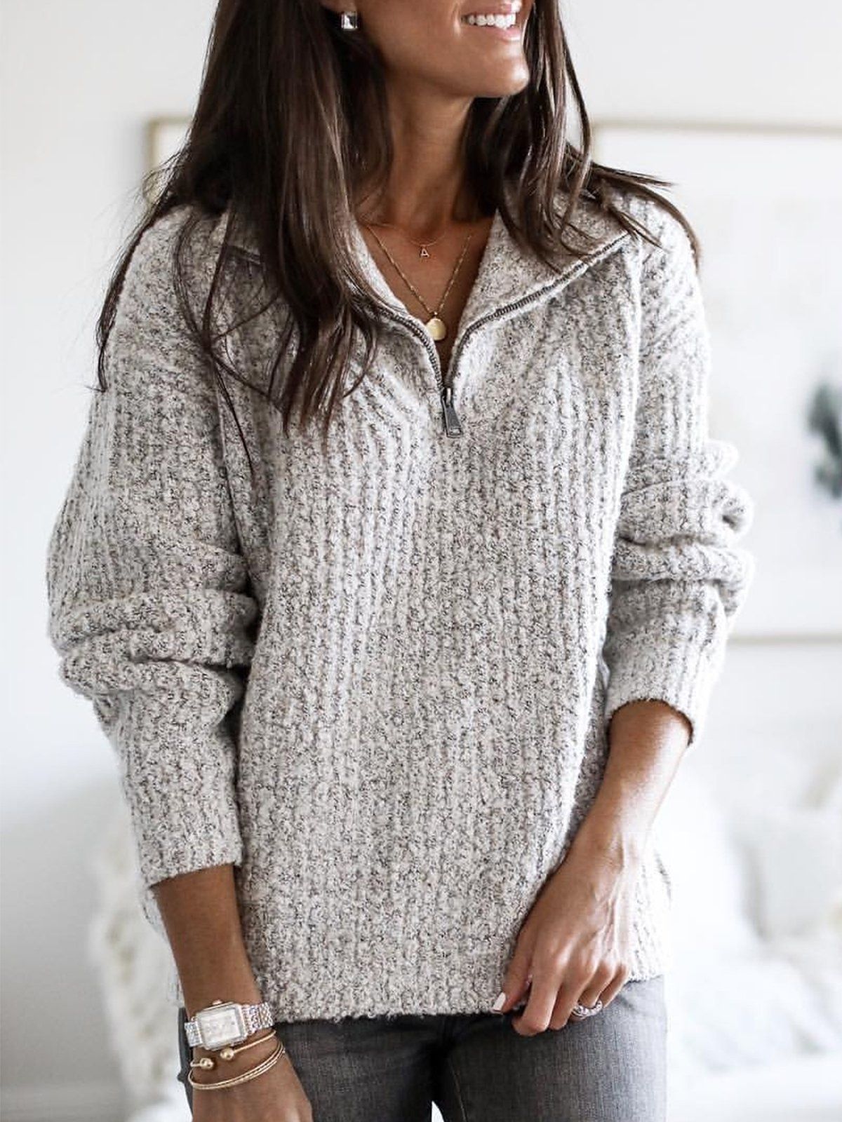 Margot Knit Sweater Dress Khaki 8