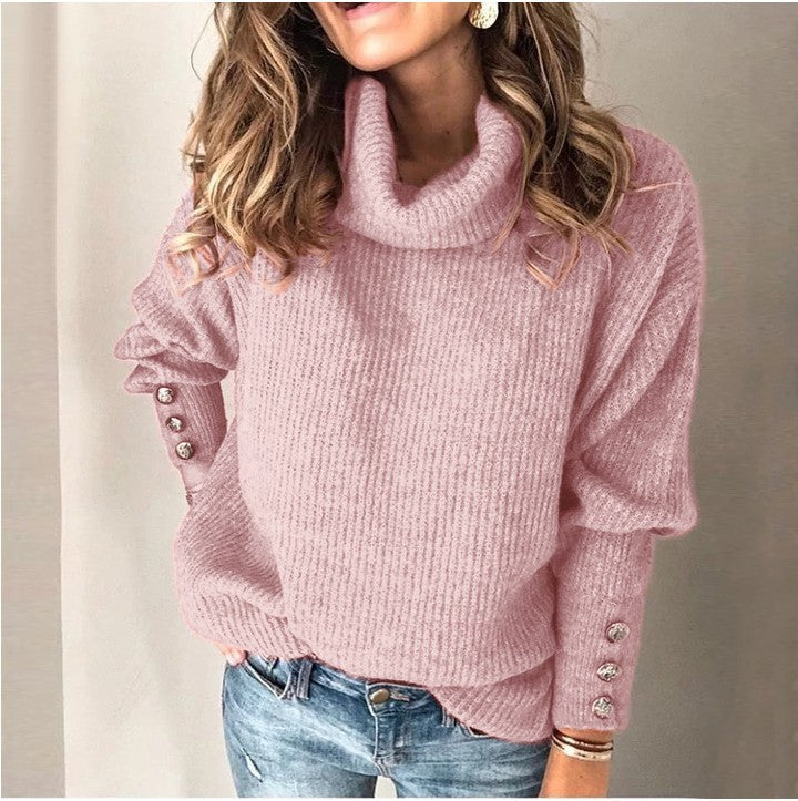 Margot Cotton Blend Turtleneck White 3