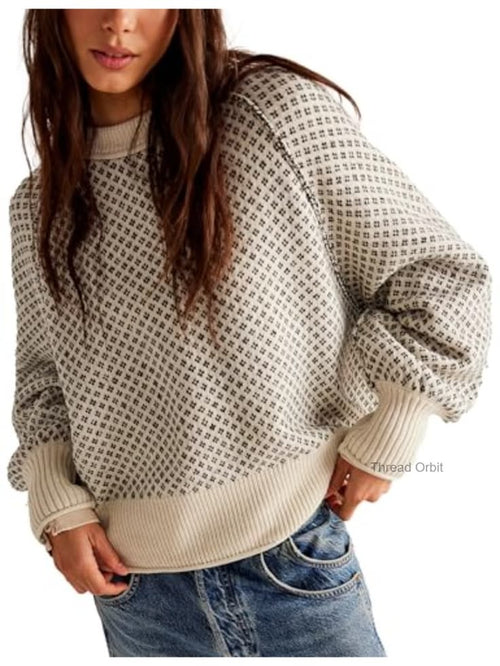 Isabelle Oversized Sweater Cream 1
