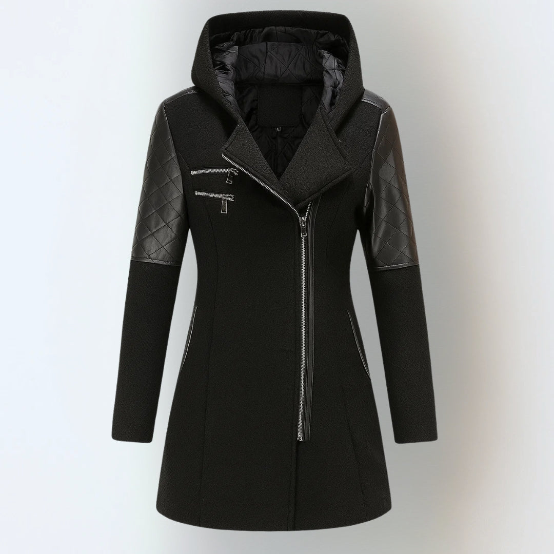 Primrose Quilted Winter Jacket Blue 3