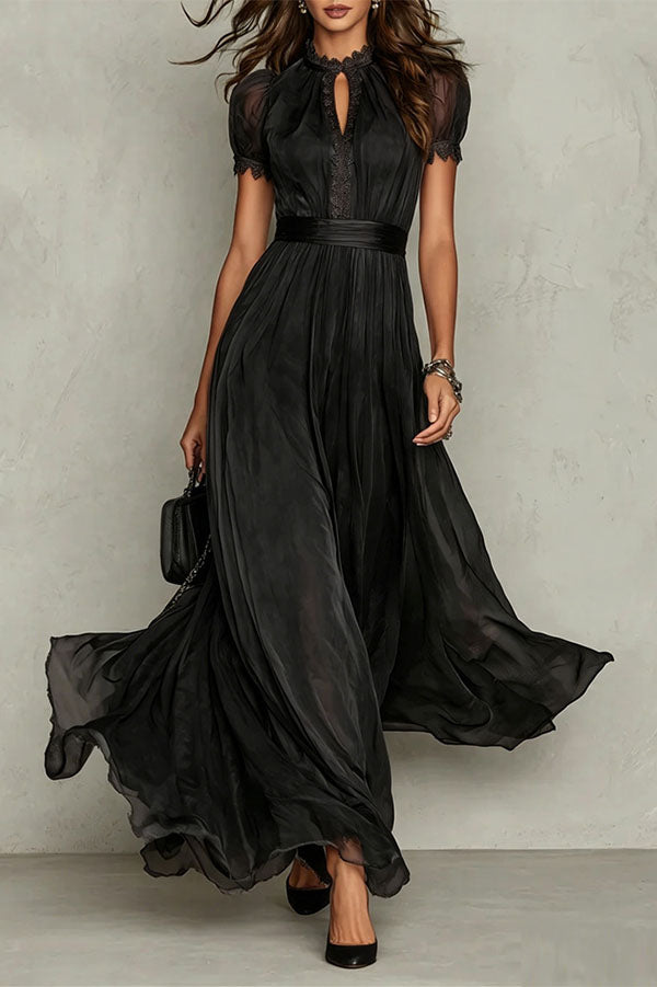 Ophelia Chiffon Maxi Dress Purple 8