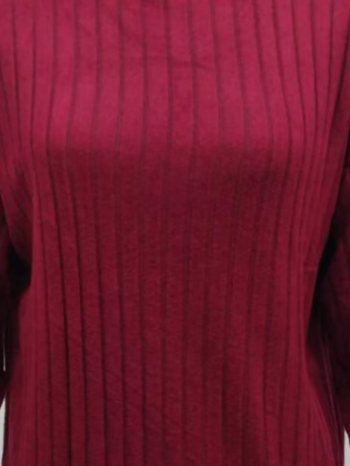 Margot Ribbed Knit Turtleneck Mini Dress Wine Red 7