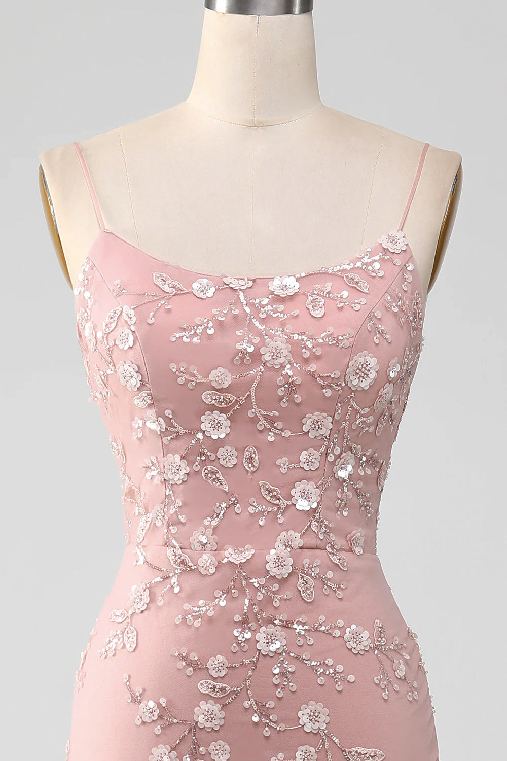 Celestine Beaded Mermaid Gown Blush 10