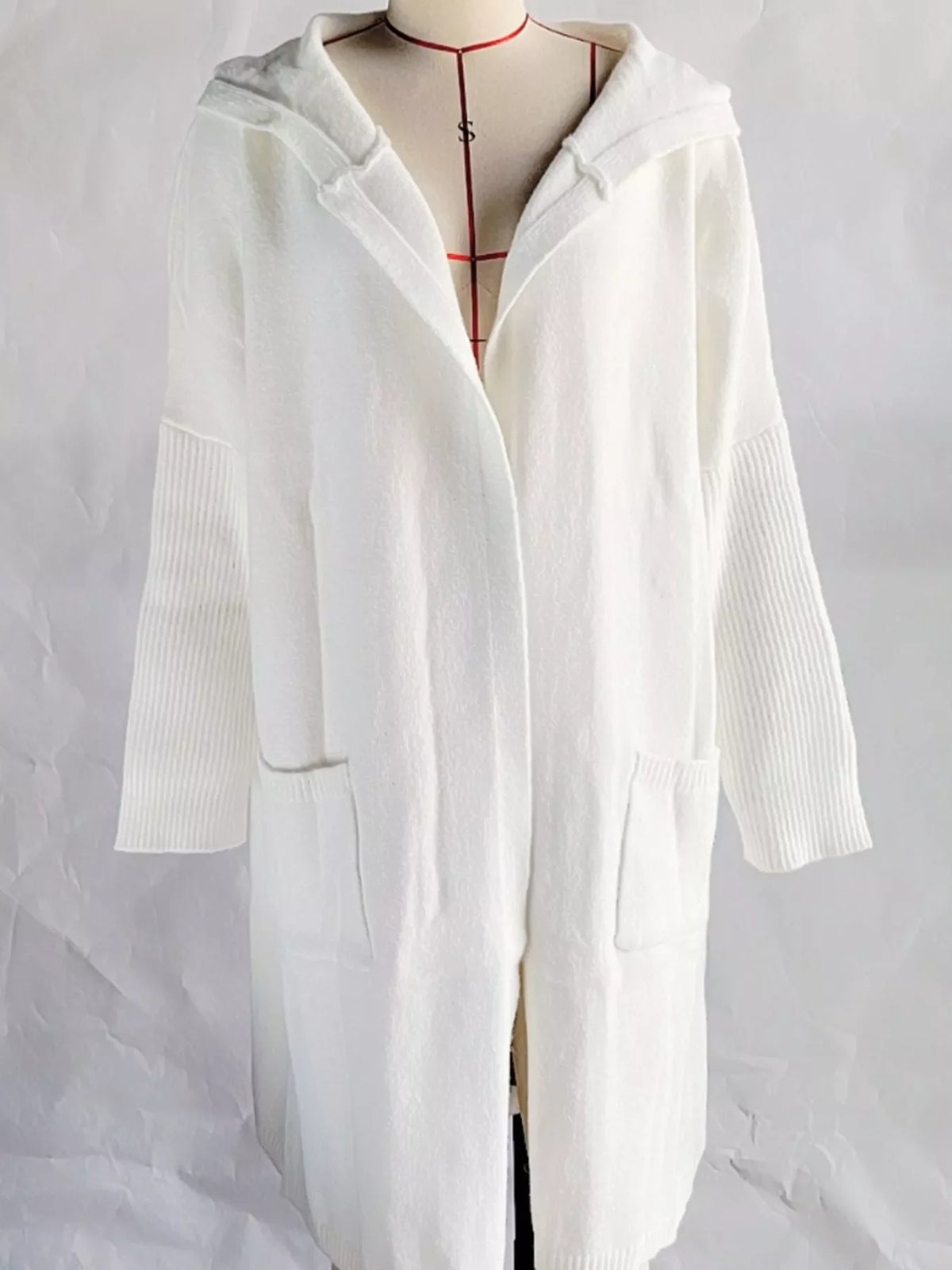 Margot Hooded Cardigan White 8