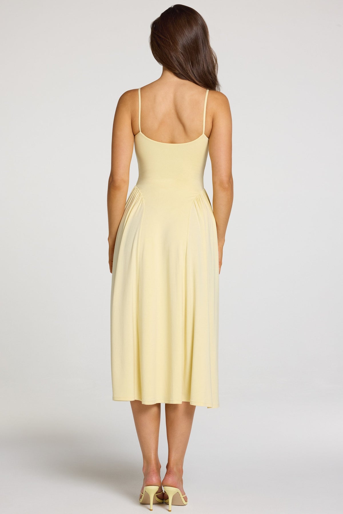 Navi Modal Lace-Trim Midi Dress Ivory 55
