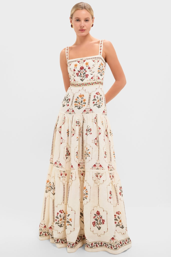 Giselle Burgundy Maxi Dress Andes 1