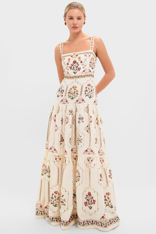 Giselle Burgundy Maxi Dress Andes 1