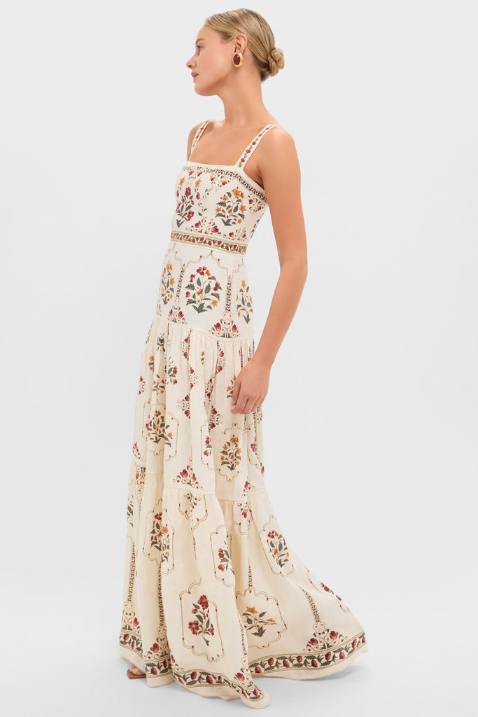 Giselle Burgundy Maxi Dress Andes 4