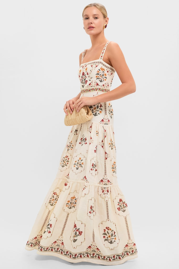 Giselle Burgundy Maxi Dress Andes 3